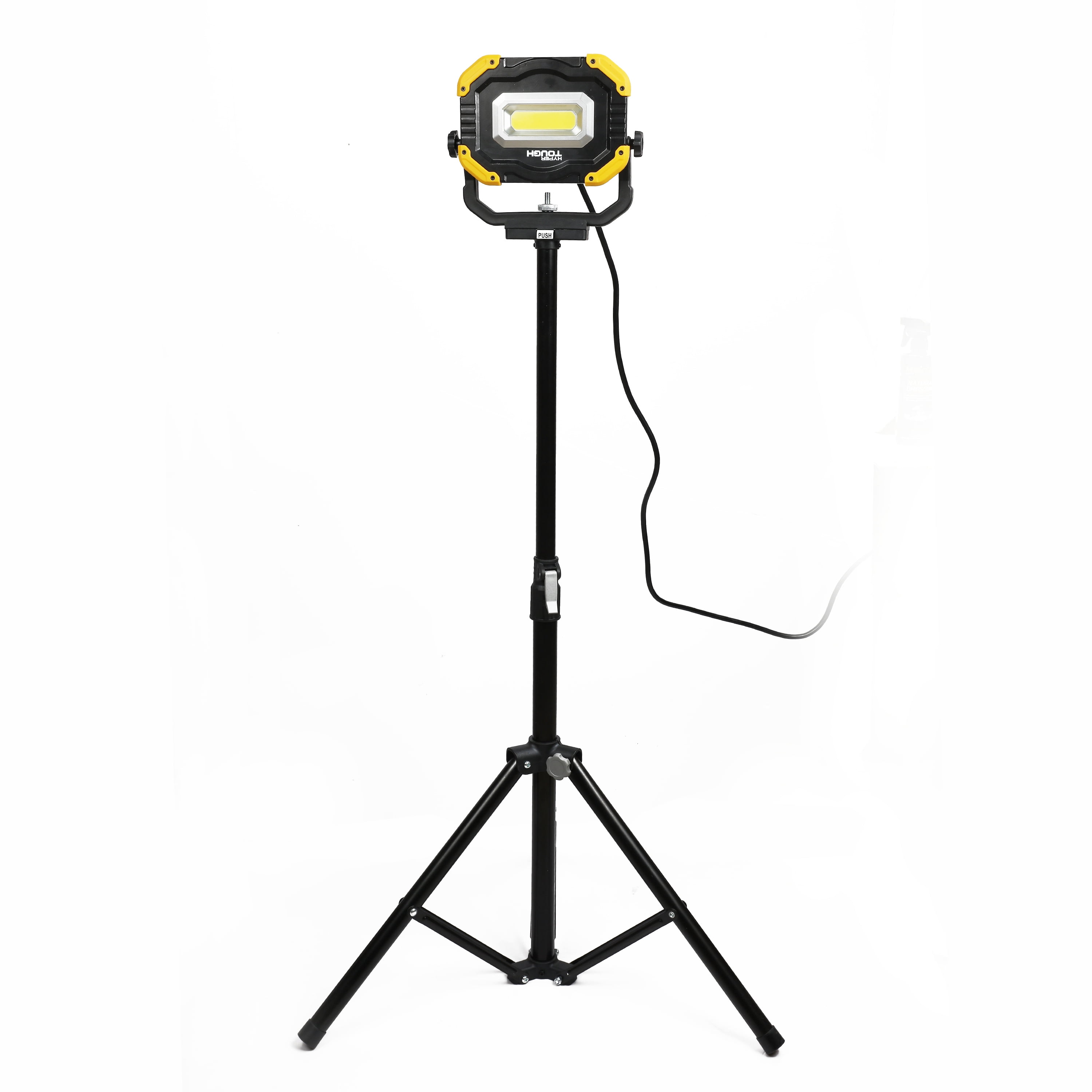 Hyper Tough 2500-Lumen LED Corded Work Light, Yellow, Black, 7049