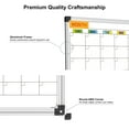 thumbnail image 6 of AGCAN Monthly Calendar White Board 16" x 12" Small Whiteboard Calendar Dry Erase Wall Mount Magnetic Schedule Board, 6 of 10