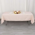 thumbnail image 3 of Efavormart 60x102" Seamless Premium Blush Rose Gold 200 GSM Linens Polyester Rectangle Tablecloth Commercial Grade For Wedding Banquet Restaurant, 3 of 11