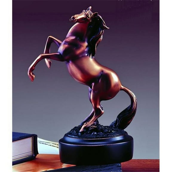 Marian Imports F13106 Standing Horse Bronze Plated Resin Sculpture/Statue for Decor