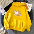 thumbnail image 2 of 2021 mujer manga larga sudadera con capucha lindo perro impresión Chamarra suelta Casual suéter S ~ 3XLpangjing, 2 of 4