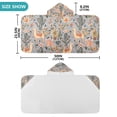 thumbnail image 4 of Yayeee Kids Hooded Towel with Hand Pockets Beach Soft Absorbent Bath Wrap 50 x 23.5 inch, Gray Llama Pattern, 4 of 5
