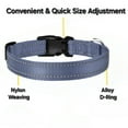 thumbnail image 2 of Stylish & Durable Adjustable, Reflective Dog Collars - Multiple Colors & Sizes Available - Large/Gray, 2 of 10