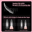 thumbnail image 3 of Funda completa Nail Tips NOVO OVO XXL con forma de almendra curvada, 240 unidades, 3 of 7