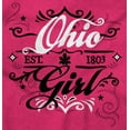 thumbnail image 2 of Ohio OH Fancy Feminine Filagree Women's Graphic T Shirt Tees Brisco Brands X, 2 of 6