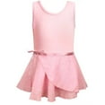 thumbnail image 4 of WIBACKER 3-10Y Kid Girls Sparkly Dance Leotard with Skirt Hi-Low Shiny Ballet Dance Dresses Gymnastics Suit, 4 of 11