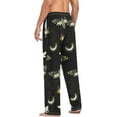 thumbnail image 5 of Men's Pajama Pants with Pockets Sleepwear Lounge Pants Stretch Casual Death Moth Butterfly, 5 of 6