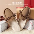 thumbnail image 3 of Dream Pairs Women's Memory Foam Moccasin Cozy House Slippers with Fuzzy and Warm Sherpa Fleece Lining, Suede Ladies Slip-on Slippers Both for Indoor and Outdoor SDSL223W TAN Size 11, 3 of 4