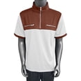 thumbnail image 3 of Paiwinds Men's Color Block Short Sleeve Half-Zip Stand Collar Pocket Casual Sportswear T-Shirt, 3 of 9
