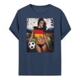 thumbnail image 3 of TSADFHJI T-Shirts pour Hommes Multipack Drapeau d'Allemagne Imprimé Manches Courtes Col Rond T-Shirt Floral Tendance Mode Chemise de Base m Marine, 3 of 6