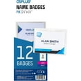 thumbnail image 6 of OS Plus Horizontal Top-Loading ID Name Badge Card Holder Protector, 12 Pack, 6 of 8