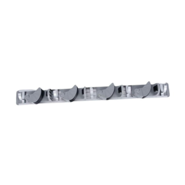 Colgador de escobas y trapeadores, organizador de escobas y trapeadores, resistente, práctico, multiusos, para colgar en la pared, para jardín, hogar, 50cmx5cm