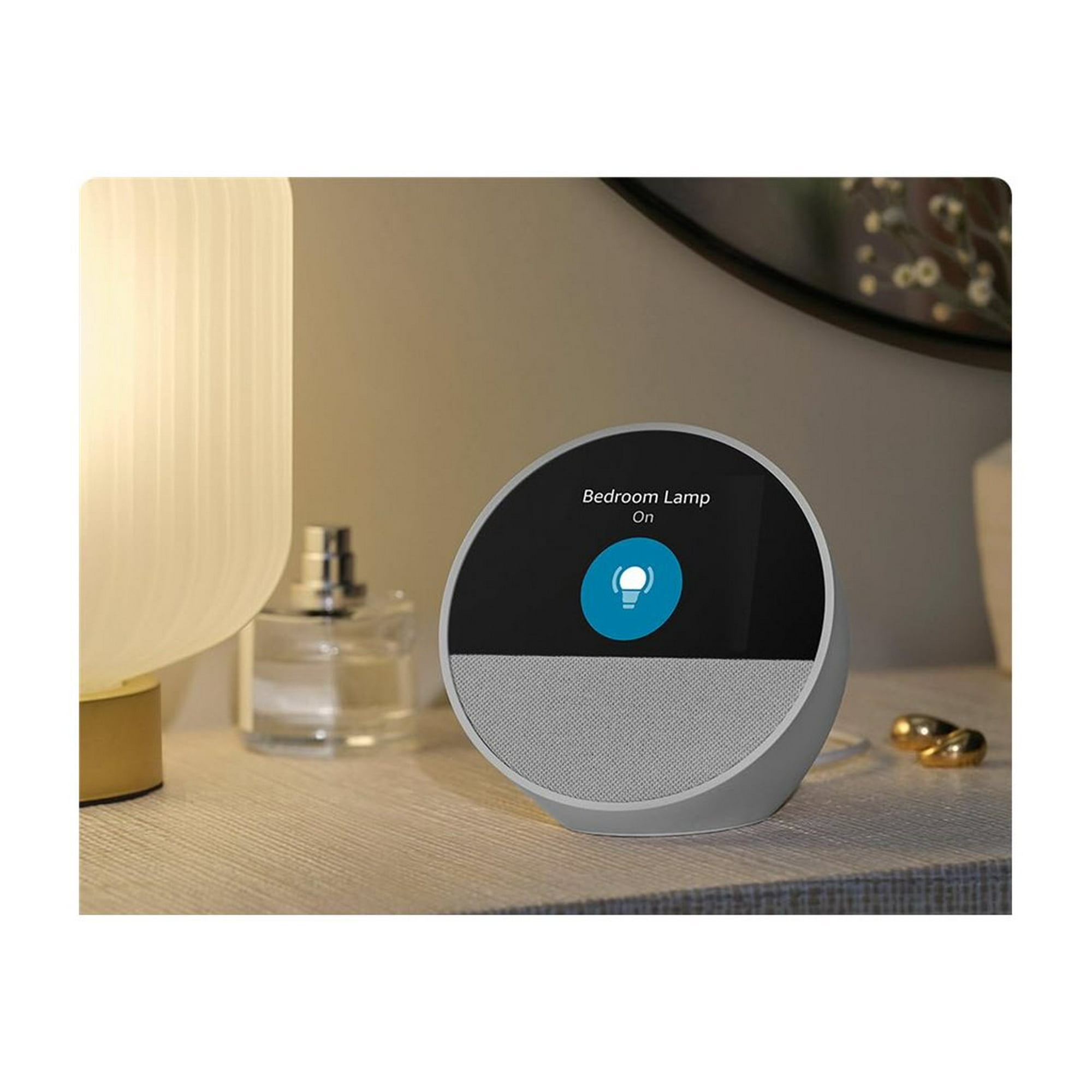 Amazon Echo Spot ホワイト Amazon | Echo Spot（2024年発売）- スマートアラームクロック