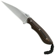 CRKT S.P.E.W. EDC Fixed Blade Knife with Sheath: Compact Utility Knife, Bead Blast Blade, Textured G10 Handle, Nylon Sheath, Belt Loop 2388