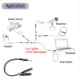 thumbnail image 5 of Adaptador de cable divisor Y de audio estéreo de 3,5 mm macho a 2 hembra para auriculares Mic, 5 of 8