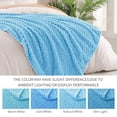 thumbnail image 6 of Exclusivo Mezcla Large Soft Fleece Throw Blanket, 50"x70" Stylish Jacquard Throw Blanket for Couch, Cozy, Warm, Lightweight Blue Blanket, 6 of 10