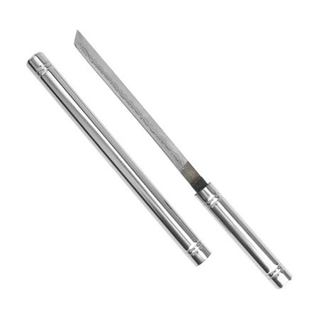 Inerposs Stainless Steel Blade Fruit Knife All Steel Solid Handle for Home Use Outdoor Camping Fishing Pocket Knife Survival Tactical Knife 7.5 Inch - Silver