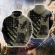thumbnail image 3 of Sudadera con capucha con estampado 3D de veteranos de EE. UU., ropa para hombre, chándal con bandera de EE. UU., águila, informal, 3 of 5