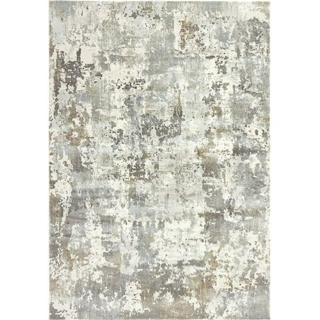 Dynamic Rugs CC243528190 2 ft. x 3 ft. 11 in. Castilla 3528 Rectangle Modern Area Rug - 190 Cream & Grey