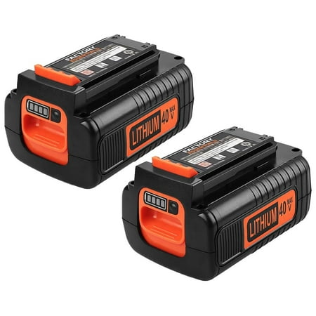 

Replacement for Black & Decker 40 Volt Battery LBX2040 LBXR2036 LBXR36 (2Pack)