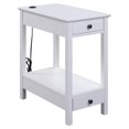 thumbnail image 1 of Mesa decorativa (base de carga USB) blanca, 1 of 1
