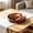 Brown-M/M, variant on Round Woven Style Storage Tray Decorative Serving Basket Imitation Rattan Organizer for Coffee Table Fruit Home