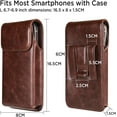 thumbnail image 3 of Phone Case Cell Phone Pouch for iPhone 15, 15 Pro 14, 14 Pro 13, 13 Pro 12, 12 Pro 11, 11Pro XR, Leather Cell Phone Belt Holder  for Galaxy S24 S23 S22 S21 S20 S10 S9 S8 S7, 3 of 15