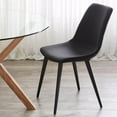 thumbnail image 2 of Bouclair Black Faux Leather and Metal Dining Chair, 2 of 10