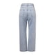 thumbnail image 5 of Gibobby moda vintage para mujer Pantalones vaqueros de pierna ancha de pierna recta casual (Aqua, S), 5 of 5