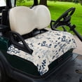 thumbnail image 2 of Golf Cart Seat Covers for 2 Seater,Blue Botanical Microfiber Cart Seat Towel Blanket,Rustic Country Spring Floral Summer Leaf Absorbent NonSlip Bench Seats Protector for Golf Course 51"x31", 2 of 9