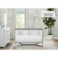 thumbnail image 4 of Delta Children Tribeca 4-in-1 Baby Convertible Crib, White/Grey, 4 of 4