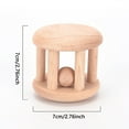 thumbnail image 3 of Hearth & Gear 1Pc Wooden Rattle Roller For Random Style Fine Motor Learning Sensory Development Education Notepad Early Teething 3 Months Inclusive Early Childhood Education Education Books Woke up, 3 of 5