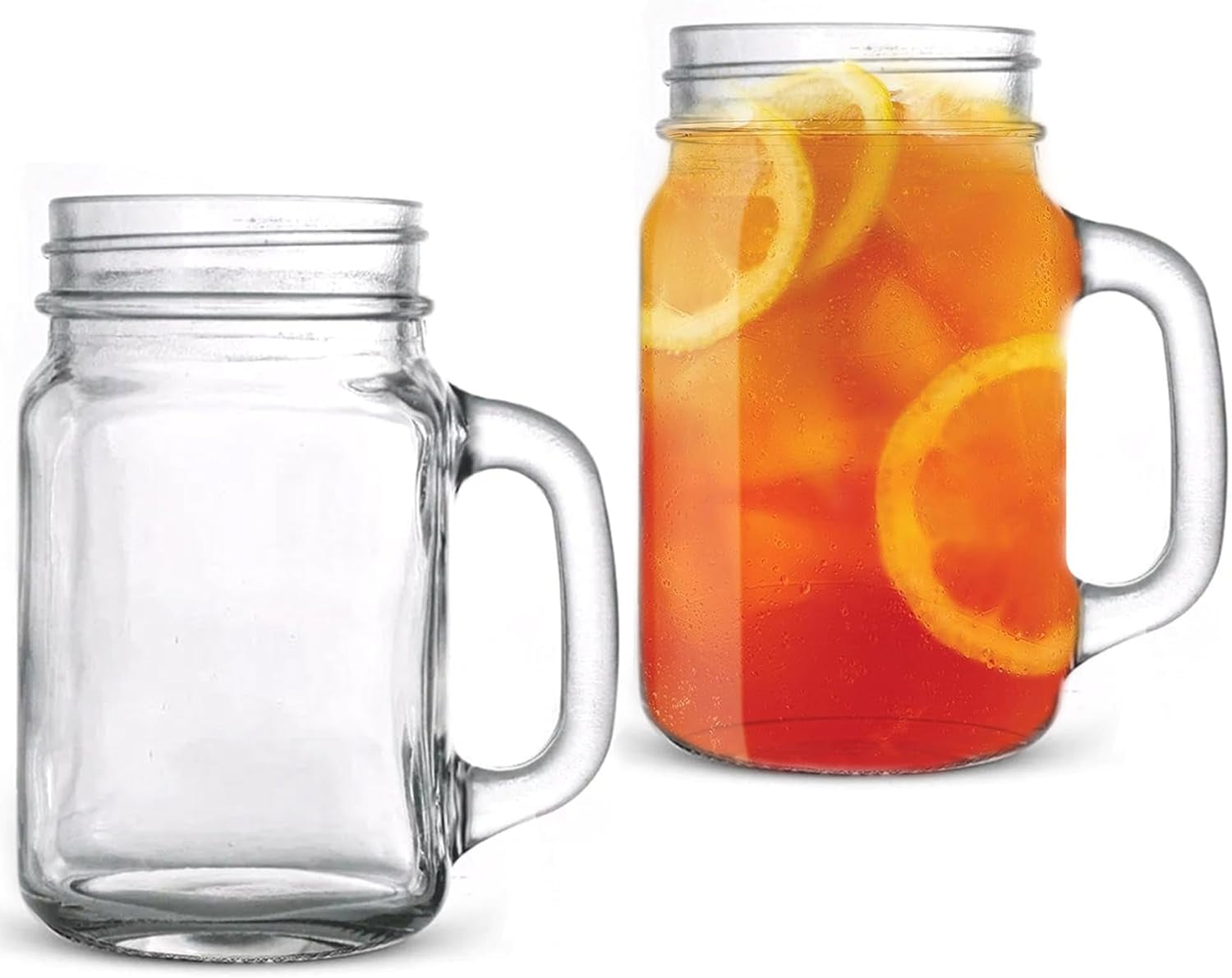 TOSSWARE POP 16oz Unbreakable Plastic Mason Jars - Crystal Clear, BPA-Free, Recyclable - 12 Pack, Fits Standard Lids