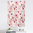 thumbnail image 1 of Peach Tapestry, Raspberries Blueberries Cranberries Food Themed Design with Abstract Circle Backdrop, Fabric Wall Hanging Decor for Bedroom Living Room Dorm, 5 Sizes, Multicolor, by Ambesonne, 1 of 1