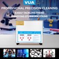 thumbnail image 4 of VUA 3L Digital Ultrasonic Cleaner with Heater & Digital Timer - Professional Ultrasonic Parts Cleaner for Jewelry, Glasses, Watches, Dentures, Circuit Boards for Home & Lab Use, 4 of 9