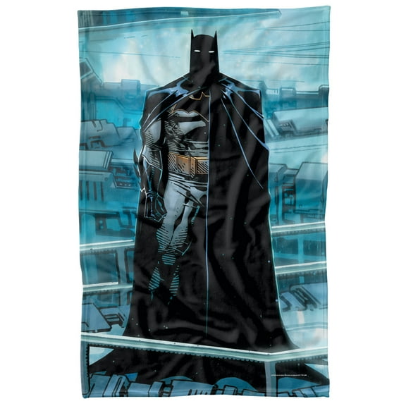 Batman Blanket, 36x58, Batman Batcave Platform Silhouette Fleece Blanket