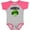 Heather and Hot Pink, variant on Inktastic Powered by Broccoli Boys or Girls Baby Bodysuit