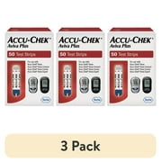(3 pack) Accu-Chek Aviva Plus Blood Glucose Test Strips - 50 Test Strips per Box