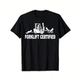 thumbnail image 2 of 100% Cotton Men'S Graphic T-Shirt  Retro Industrial Design with Forklift Operator & Lift Truck Print, All-Season Comfort Fit Crew Neck Short Sleeve Tee for Warehou Golf Gift T-Shirt For Men and Women, 2 of 7