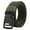 army green, variant on Quick Release Nylon Canvas Belt for Men Women Metal-Free Plastic Buckle Military Tactical Belt Outdoor Work Hiking black 120cm