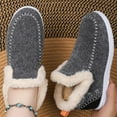thumbnail image 6 of SACFOF Womens Winter Flat Fluffy Snow Boots,Warm Faux Fur Lining Anti-Slip Slip on Loafer Casual Outdoor Plush Short Booties, 6 of 6