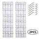 thumbnail image 1 of 2 Pack Large Mesh Storage Bags with 24 Pockets for Shoes Behind the Door, Shoe Rack, White, 1 of 4