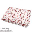 thumbnail image 5 of Koi Fish Floor Pillow Lounger Cover, Eastern Japanese Exotic Koi Fish Common Carp Calm Water Garden Graphic Design, Nap Mat Printed Fabric Case for 5 Pillows, 88" x 27", Orange, by Ambesonne, 5 of 5