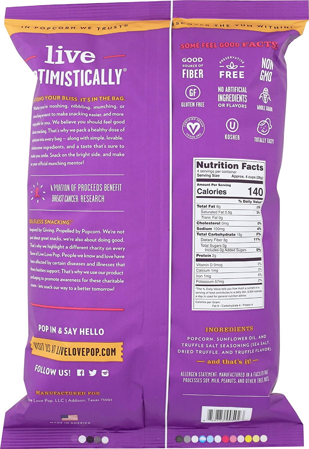 truffle popcorn live love pop