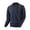 Navy, variant on Miqool Men's Plaid Patchwork Pullover Sweater V Neck Long Sleeve Casual Winter Fall Sweater Tops Knitwear