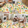 thumbnail image 5 of Summer Lemon Orange Area Rugs 2.7'x5', Washable Small Throw Rugs for Kitchen Bedroom, Farmhouse Tropical Fruit Watercolor Indoor Outdoor Rug Non-Slip Low Pile Carpet Runner Reversible Floor Mats, 5 of 8