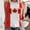 Brick Red, variant on Women Tank Tops Canada Flag Graphic Print Crew Neck Loose Tank Top Womens Camisole Brick Red L