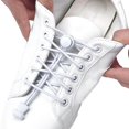 thumbnail image 4 of 1 par de cordones para zapatos sin atar, sistema de bloqueo de 100 cm, cordones elásticos blanco Hugo Cordones elásticos sin lazo, 4 of 10