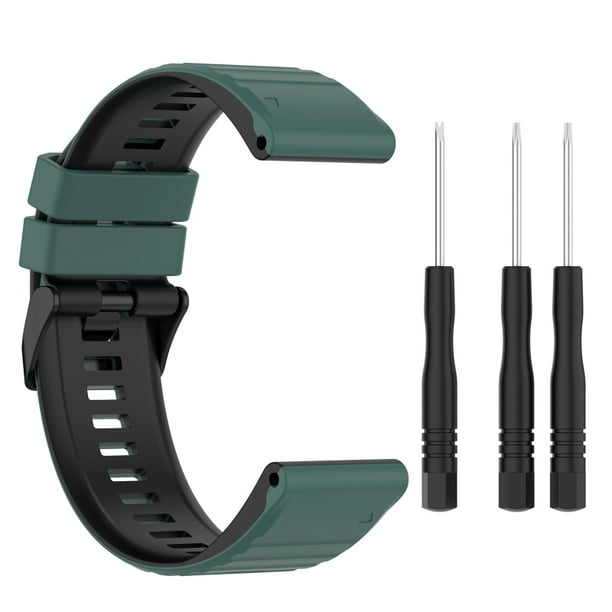 Silicone Band Replacement Wristband Waterproof Sweatproof Strap Fit Garmin Fenix 6/6X/5X/5x Plus/5x GPS/5x Sapphire -