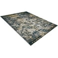 thumbnail image 3 of RUGSOTIC CARPETS MACHINE MADE HEATSET POLYPROPYLENE AREA RUGS - 9'x12', Rectangle Shape, Beige Blue Color, Floral Modern Design, High Pile Machine Made Area Rugs for Living Room, Bed Room (M00006), 3 of 7